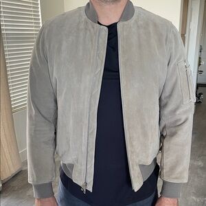 Rag & bone suede bomber jacket